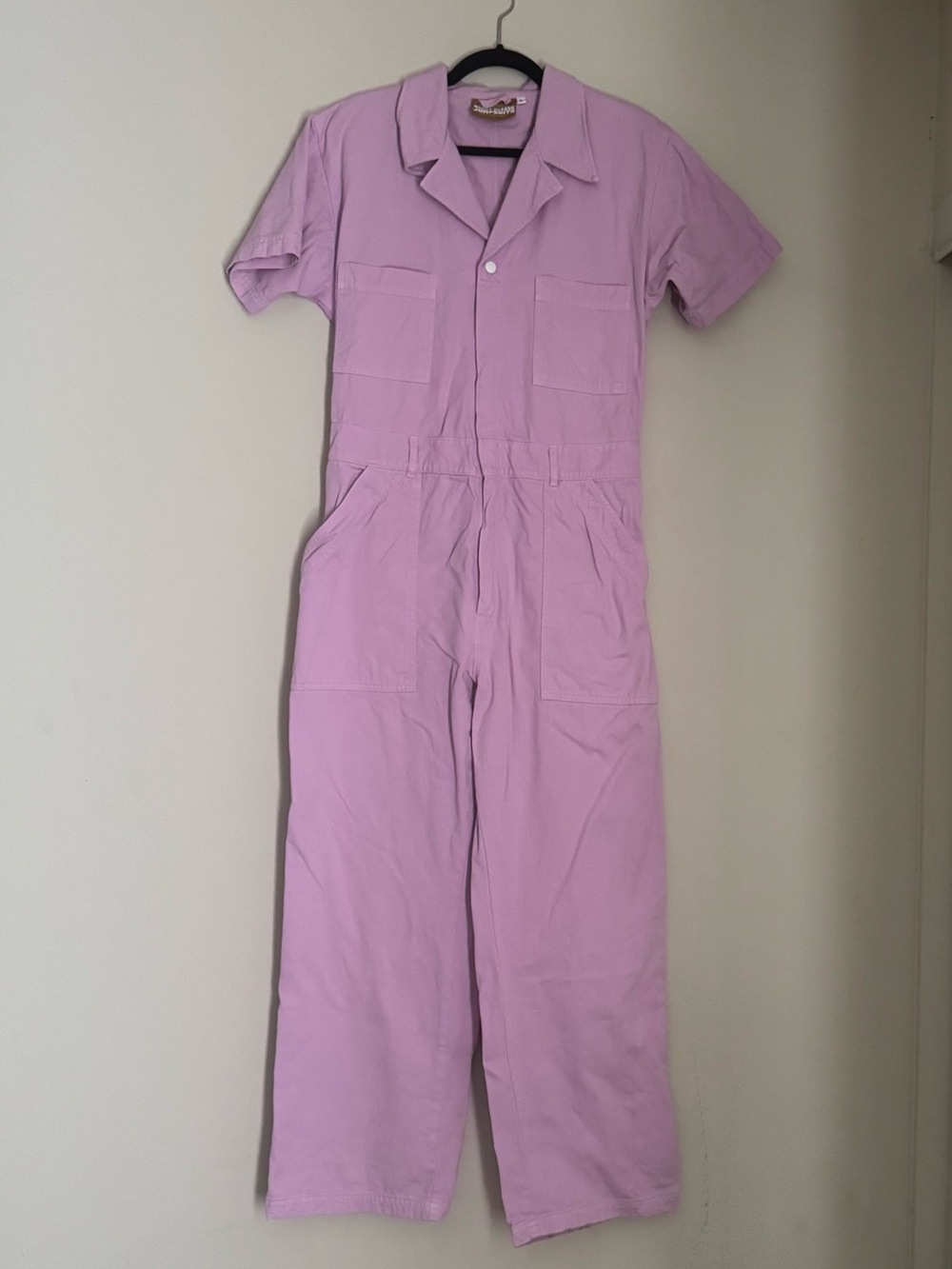 Big Bud Press Lavender Short-Sleeve Utility Jumpsuit